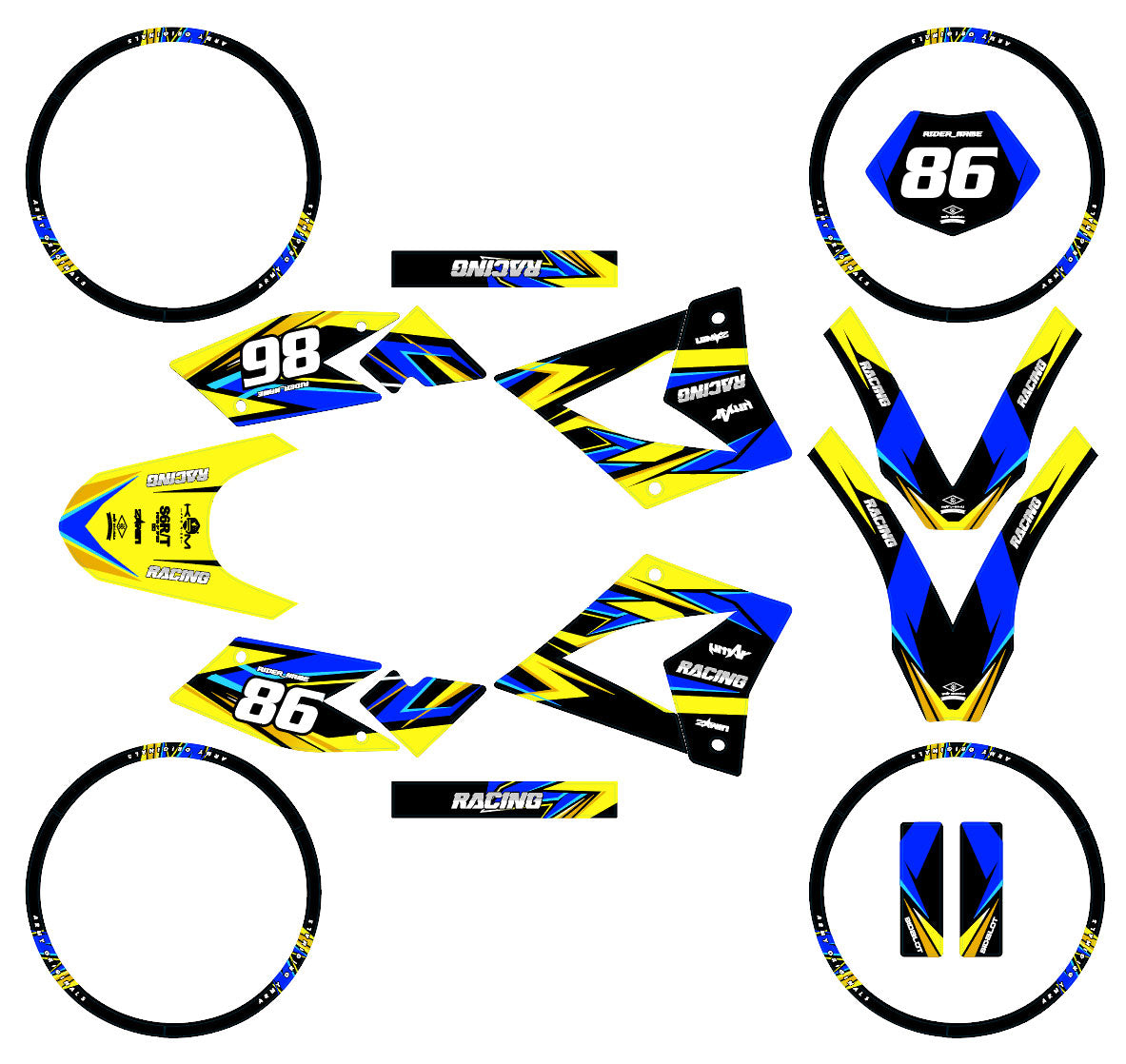 50cc Graphics kit CPI SMX 2005-2015 Finder