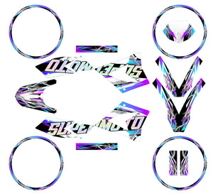Dekor kit 50cc CPI SMX 2005-2015 Shiro - Aufklebergrafiken für Supermoto-Motorrad.