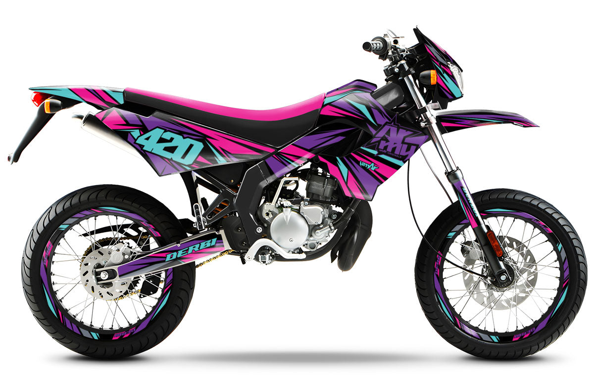 Derbi Senda Victoria Bull 50cc 2003-2010 Graphics kit Electrify | motorcycle stickers | 50cc customization | armysctv