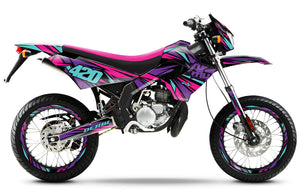 Dekor kit Derbi Senda Victoria Bull 50cc 2003-2010 Electrify | Motorradaufkleber | Personalisierung 50cc | armysctv