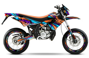 Dekor kit Derbi Senda Victoria Bull 50cc 2003-2010 Electrify | Motorradaufkleber | Personalisierung 50cc | armysctv