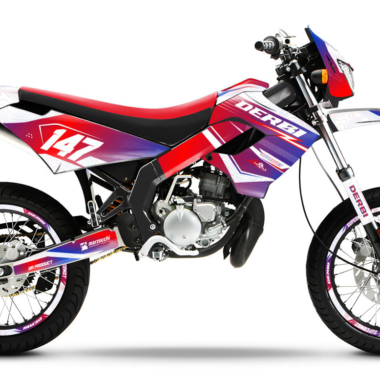 Kit déco Derbi Senda Victoria Bull 50cc 2003-2010 France | autocollants moto | personnalisation 50cc | armysctv