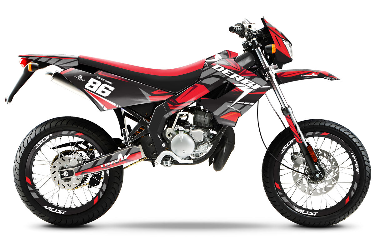 Kit déco Derbi Senda Victoria Bull 50cc 2003-2010 Frost | autocollants moto | personnalisation 50cc | armysctv