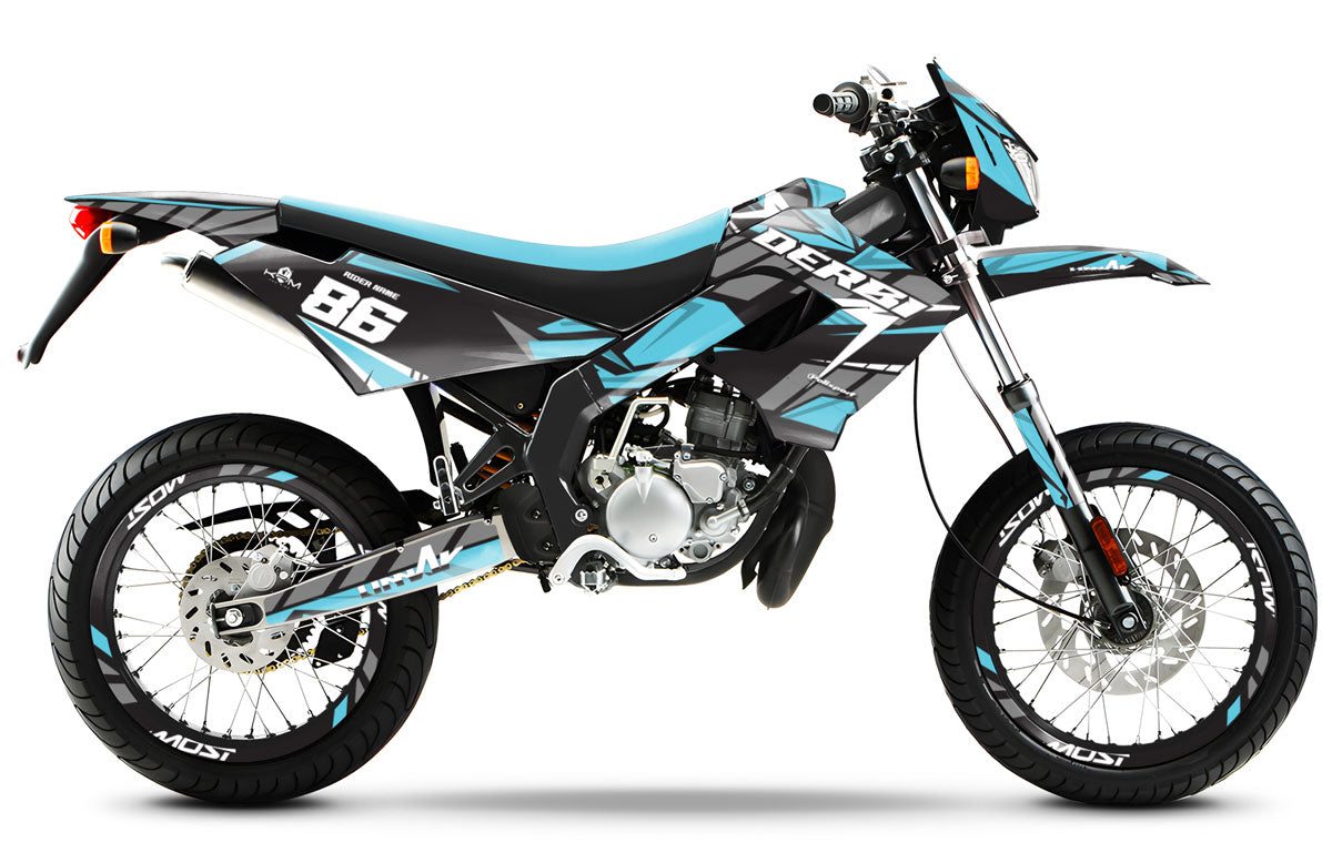 Kit déco Derbi Senda Victoria Bull 50cc 2003-2010 Frost | autocollants moto | personnalisation 50cc | armysctv