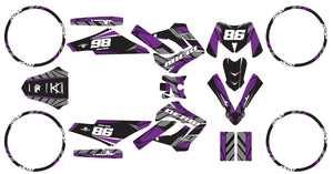 Kit déco Derbi Senda Victoria Bull 50cc 2003-2010 Frost | autocollants moto | personnalisation 50cc | armysctv