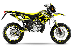 Kit déco Derbi Senda Victoria Bull 50cc 2003-2010 Huitième | autocollants moto | personnalisation 50cc | armysctv