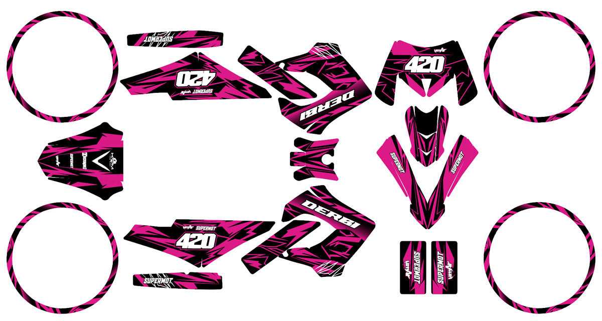 Kit pegatinas Derbi Senda Victoria Bull 50cc 2003-2010 Octavo | pegatinas para moto | personalización 50cc | armysctv