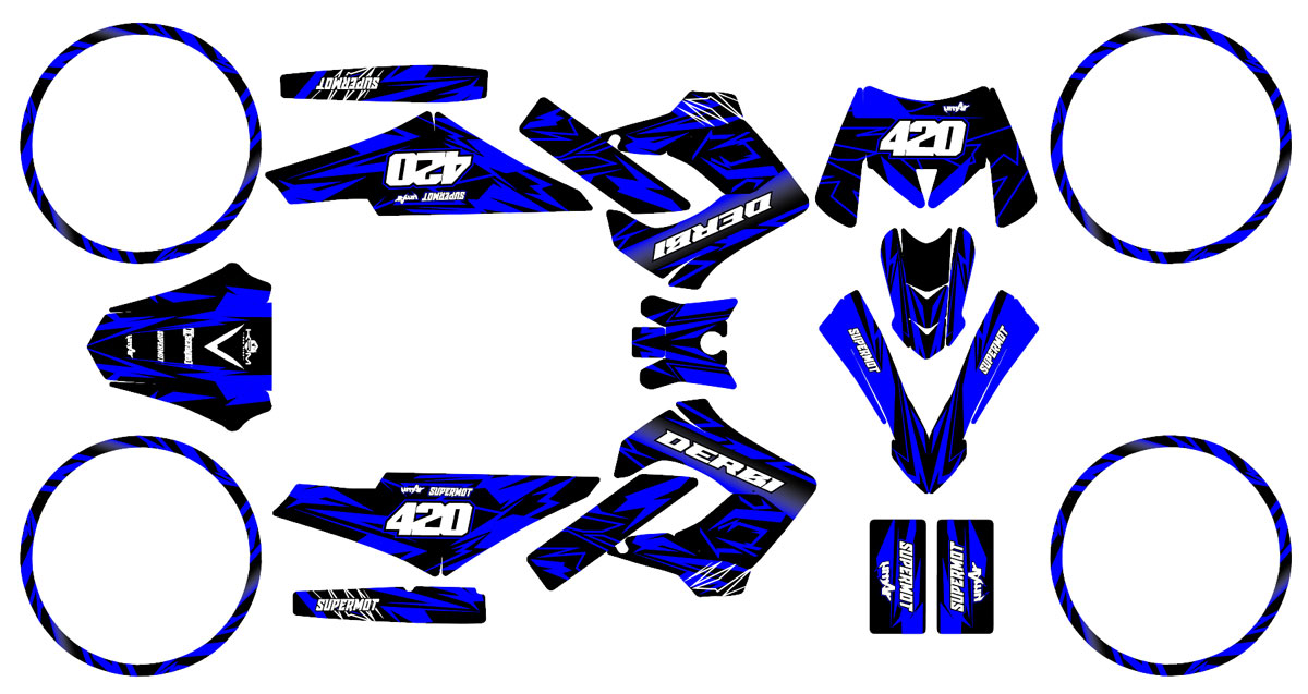 Kit pegatinas Derbi Senda Victoria Bull 50cc 2003-2010 Octavo | pegatinas para moto | personalización 50cc | armysctv