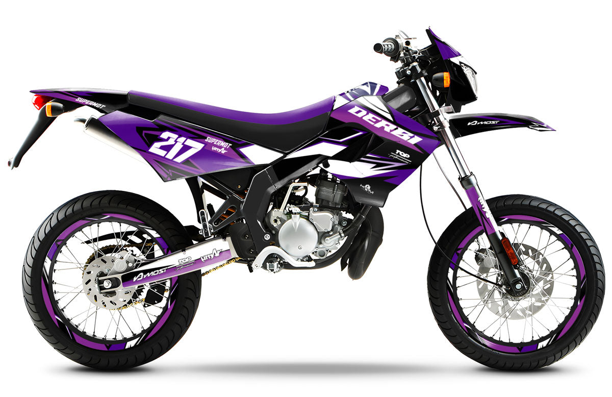 Kit pegatinas 50cc Derbi Senda Victoria Bull 50cc 2003-2010 Lilaks | pegatinas para moto | personalización 50cc | armysctv