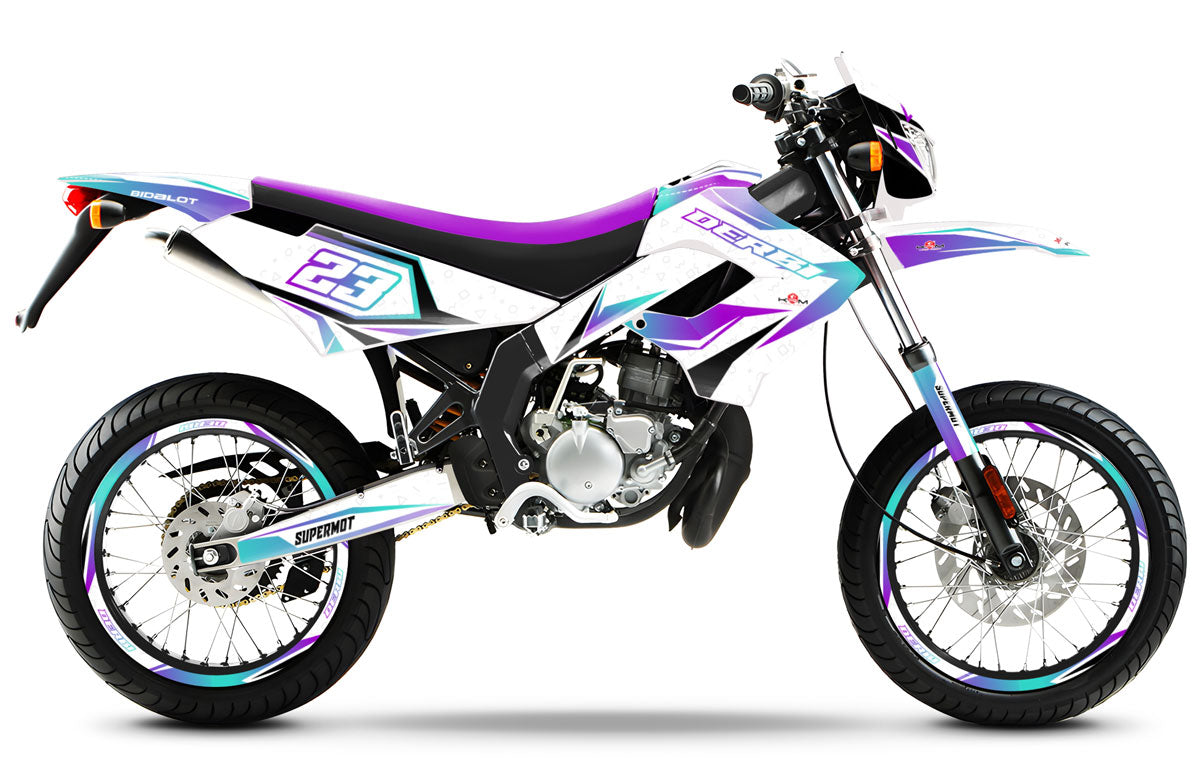 50cc Graphics kit Derbi Senda Victoria Bull 50cc 2003-2010 Lys | motorcycle stickers | 50cc customization | armysctv