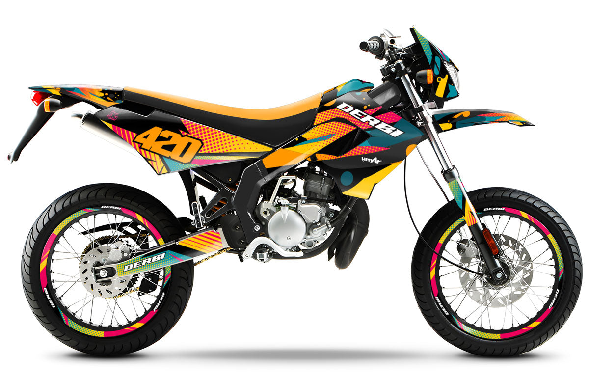 50cc Graphics kit Derbi Senda Victoria Bull 50cc 2003-2010 Shape | motorcycle stickers | 50cc customization | armysctv