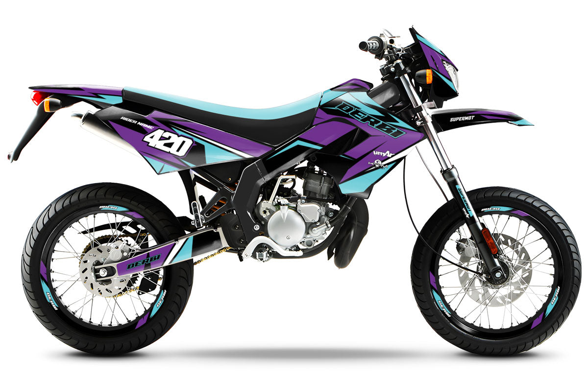 Kit déco 50cc Derbi Senda Victoria Bull 50cc 2003-2010 Stream | autocollants moto | personnalisation 50cc | armysctv