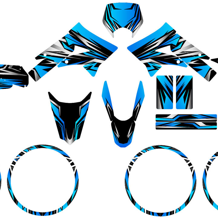 Kit déco Derbi Senda xtreme 50cc 2011-2017 All Inn | autocollants moto | personnalisation 50cc | armysctv