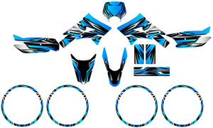 Dekor kit Derbi Senda xtreme 50cc 2011-2017 All Inn | Motorradaufkleber | Personalisierung 50cc | armysctv