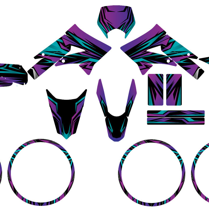 Kit déco Derbi Senda xtreme 50cc 2011-2017 All Inn | autocollants moto | personnalisation 50cc | armysctv