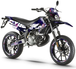 Kit pegatinas Derbi Senda xtreme 50cc 2011-2017 Cyborg | pegatinas para moto | personalización 50cc | armysctv