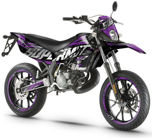 Derbi Senda Xtreme 50cc 2011-2017 Graphics kit Illuzion | motorcycle stickers | 50cc customization | armysctv