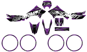 Derbi Senda Xtreme 50cc 2011-2017 Graphics kit Illuzion | motorcycle stickers | 50cc customization | armysctv