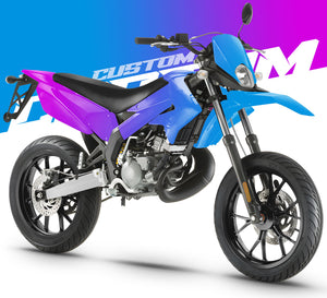 Dekor kit 100% custom Derbi Senda xtreme 50cc 2011-2017 | Motorradaufkleber | Personalisierung 50cc | armysctv