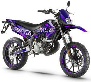 Derbi Senda Xtreme 50cc 2011-2017 Graphics kit Purpink | motorcycle stickers | 50cc customization | armysctv
