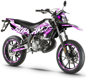 Derbi Senda Xtreme 50cc 2011-2017 Graphics kit Shaker | motorcycle stickers | 50cc customization | armysctv