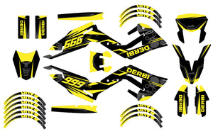 Dekor kit Derbi Senda xtreme R 50cc 2018-2025 Kalt | Motorradaufkleber | Personalisierung 50cc | armysctv