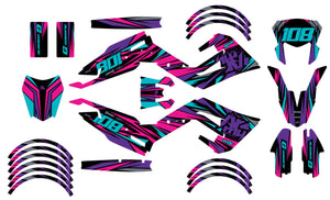 Kit pegatinas Derbi Senda xtreme R 50cc 2018-2025 Electrify | pegatinas para moto | personalización 50cc | armysctv