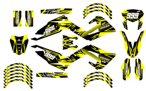 Deko-sett Derbi Senda xtreme R 50cc 2018-2025 Åttende | motorsykkel klistremerker | tilpasning 50cc | armysctv