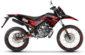 Deko-sett Derbi Senda xtreme R 50cc 2018-2025 Åttende | motorsykkel klistremerker | tilpasning 50cc | armysctv