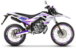 Dekor kit Derbi Senda xtreme R 50cc 2018-2025 Hell Kalt | Motorradaufkleber | Personalisierung 50cc | armysctv