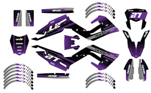 Dekor kit Derbi Senda xtreme R 50cc 2018-2025 Siebte | Motorradaufkleber | Personalisierung 50cc | armysctv