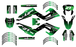 Dekor kit Derbi Senda xtreme R 50cc 2018-2025 Siebte | Motorradaufkleber | Personalisierung 50cc | armysctv