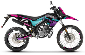 Dekor kit Derbi Senda xtreme R 50cc 2018-2025 Synth | Motorradaufkleber | Personalisierung 50cc | armysctv