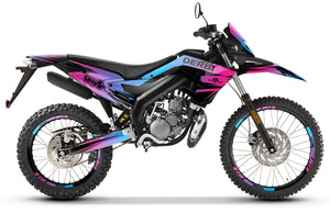 Kit déco Derbi Senda xtreme R 50cc 2018-2025 X-Fast | autocollants moto | personnalisation 50cc | armysctv