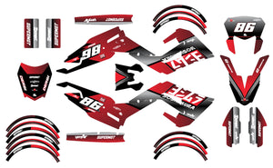Kit déco Derbi Senda xtreme R 50cc 2018-2025 Yoshi | autocollants moto | personnalisation 50cc | armysctv