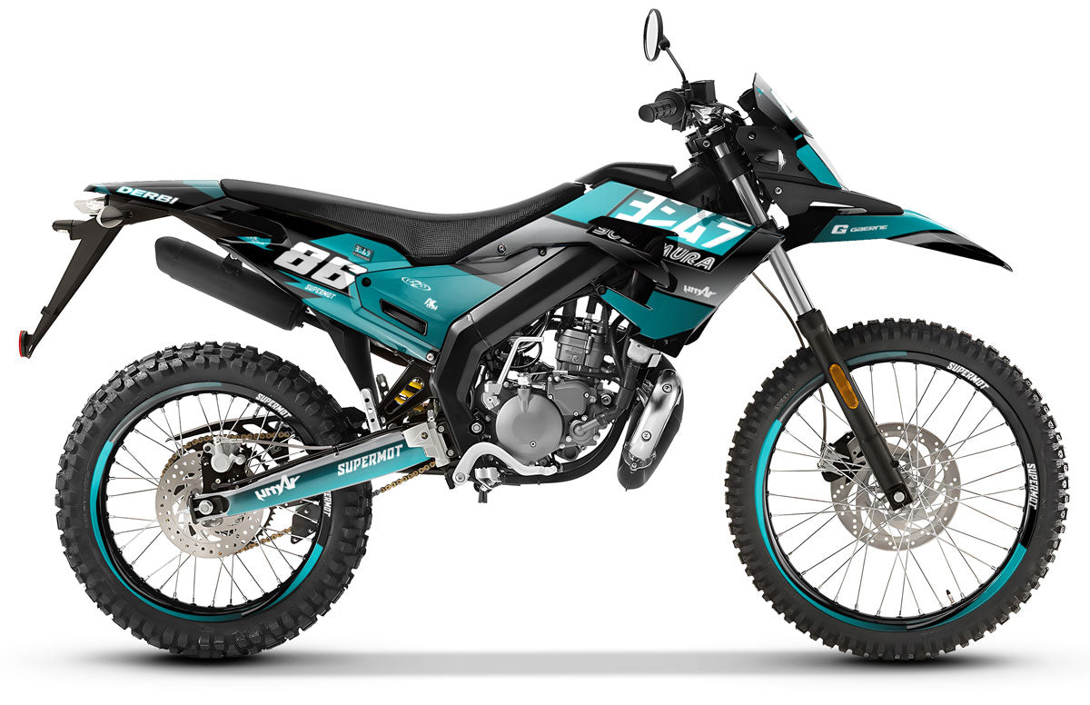 Kit déco Derbi Senda xtreme R 50cc 2018-2025 Yoshi | autocollants moto | personnalisation 50cc | armysctv