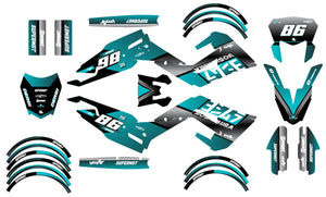 Kit déco Derbi Senda xtreme R 50cc 2018-2025 Yoshi | autocollants moto | personnalisation 50cc | armysctv