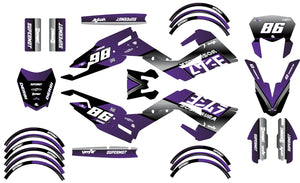 Kit déco Derbi Senda xtreme R 50cc 2018-2025 Yoshi | autocollants moto | personnalisation 50cc | armysctv