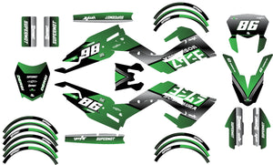 Kit déco Derbi Senda xtreme R 50cc 2018-2025 Yoshi | autocollants moto | personnalisation 50cc | armysctv