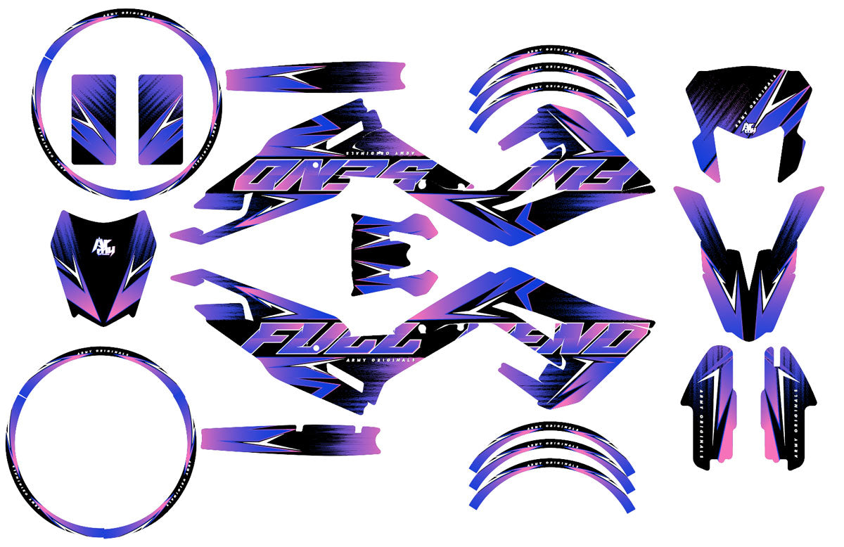 Kit déco 50cc Derbi Senda x-treme 2018-2025 Message star