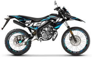 Kit pegatinas Derbi Senda xtreme R 50cc 2018-2025 Visión Ejército | pegatinas para moto | personalización 50cc | armysctv