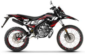 Kit pegatinas Derbi Senda xtreme R 50cc 2018-2025 Visión Ejército | pegatinas para moto | personalización 50cc | armysctv
