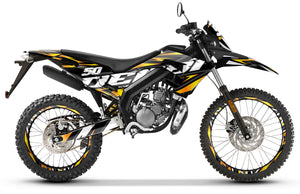 Kit pegatinas Derbi Senda xtreme R 50cc 2018-2025 Visión Ejército | pegatinas para moto | personalización 50cc | armysctv