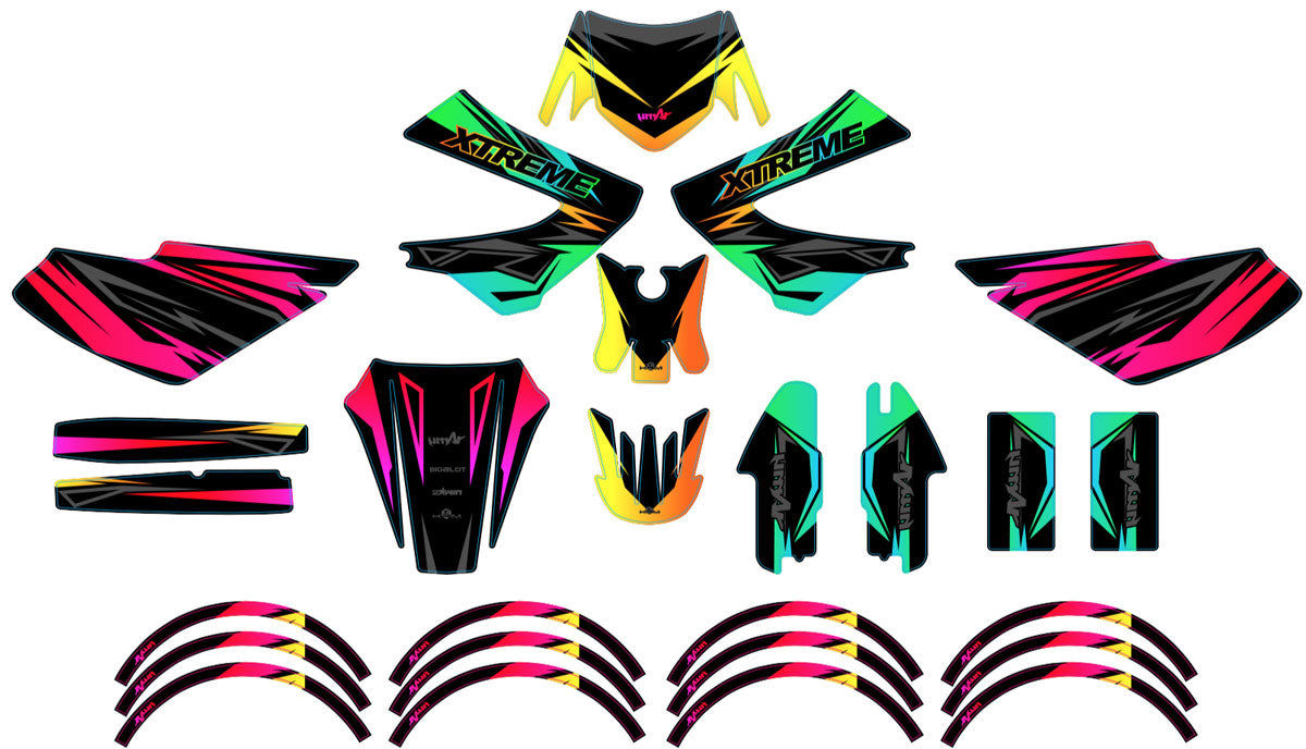 50cc Graphics kit Derbi Senda xtreme 2006-2010 Eclipse