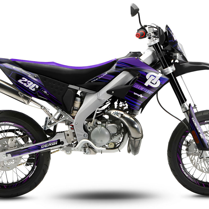 Derbi DRD Pro 50cc Gold and Platinum Graphics Kit | motorcycle stickers | 50cc customization | armysctv