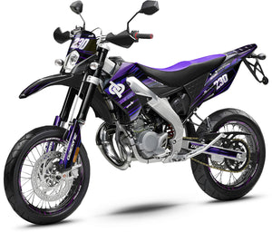 Derbi DRD Pro 50cc Gold and Platinum Graphics Kit | motorcycle stickers | 50cc customization | armysctv