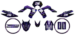 Derbi DRD Pro 50cc Gold and Platinum Graphics Kit | motorcycle stickers | 50cc customization | armysctv