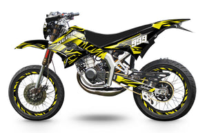 Dekor kit 50cc Derbi Senda TNT Tuning Achtel | Motorradaufkleber | Personalisierung 50cc | armysctv