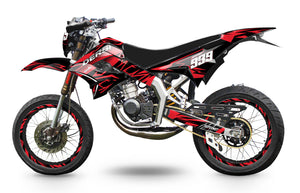 Dekor kit 50cc Derbi Senda TNT Tuning Achtel | Motorradaufkleber | Personalisierung 50cc | armysctv