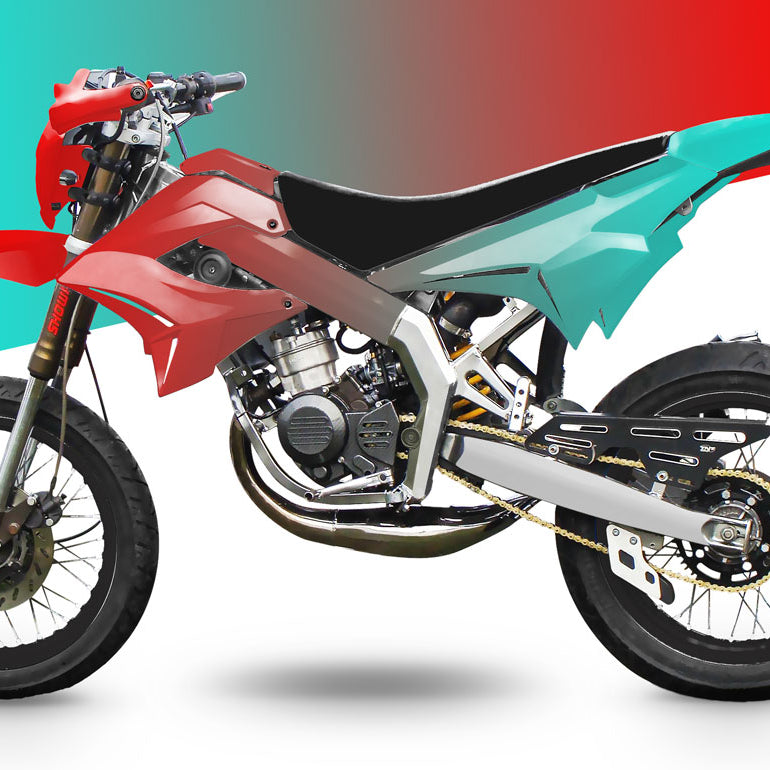 Kit déco 50cc Derbi Senda TNT Tuning 100% perso | autocollants moto | personnalisation 50cc | armysctv